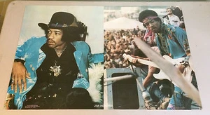 Jimi Hendrix Original Vintage Guitar Pace 1979 Scorpio pantalla dividida pin-up RARO - Imagen 1 de 12
