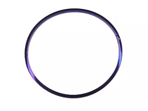 17" 5mm Petite Thin Purple Titanium Over Stainless Eternity Collar - CuffStore - Picture 1 of 2