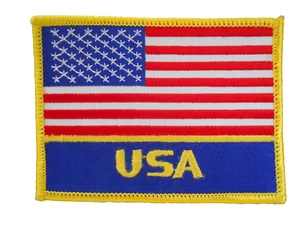 American Flag Patch Sew On USA 3 inches x 4 inches - Picture 1 of 1