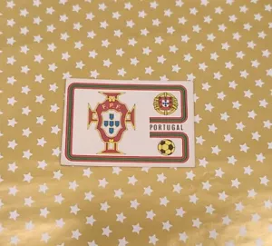 Panini World Cup Sticker Munchen 74, 1974, Portugal Badge N°398 New With Back - Picture 1 of 2
