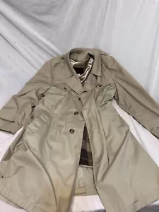 Botany 500 Herren Vintage Khaki Trenchcoat mit Reißverschlussfutter, Gr. 42 Reg - Bild 1 von 7