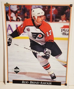 PHILADELPHIA FLYERS NHL HOCKEY PLAYER PHOTO CARD ROD BRIND'AMOUR 1992 UPPER DECK - Picture 1 of 2
