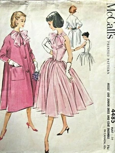 1950's VTG McCall's Misses' Dress &Coat Ensemble Pattern 4485 Size 16 UNCUT FF - Picture 1 of 2