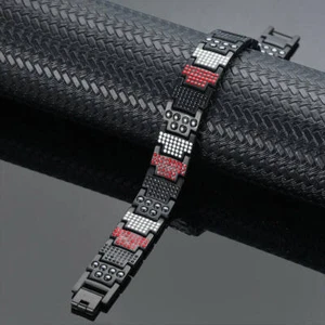 Titanium Magnetic Therapy Bracelet Balance Energy Arthritis Pain Relief 591 Elem - Picture 1 of 12