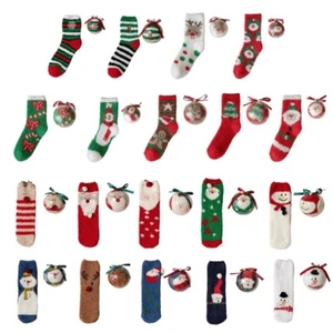Womens Winter Fuzzy Socks Cute Cosy Slipper Socks Warm Fuzzy Christmas Socks - Picture 1 of 27