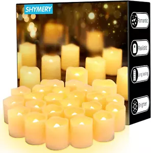 Flameless Votive Candles,50 Pack Flickering Electric Fake Battery Operated LE... - Picture 1 of 1