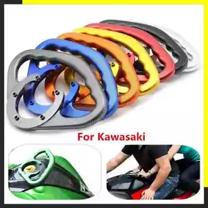 Motorcycle passenger handles For Kawasaki CNC fuel tank grips Black - Picture 1 of 6