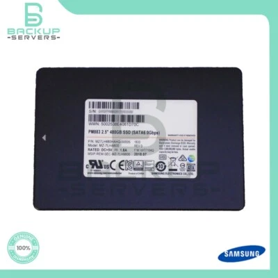 MZ-7LH4800 Samsung PM883 480GB 6Gbps SATA TLC 2.5 Solid State Drive MZ7LH480HAHQ - Image 1 of 3
