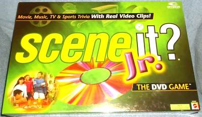 SCENE IT JR. THE DVD GAME MOVIE MUSIC TV & SPORTS TRIVIA 2004 MATTEL NEW SEALED - Image 1 of 4