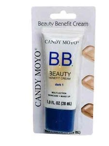 Candy Moyo Beauty Benefit B.B. Cream Foundation Dark 1 - 1 Fl. Oz - Picture 1 of 1