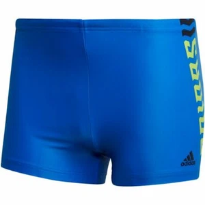 Adidas Men's Swim Slip Short Brief Blue Swimsuit Swimming Swimwear S Trunk 28 - Picture 1 of 5