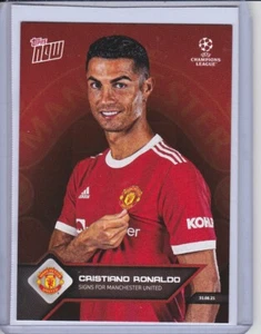 Topps Now Champions League Cristiano Ronaldo Signs For Manchester United - Picture 1 of 2