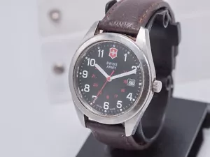 Vtg Victorinox Swiss Army Garrison Men's 40mm Quartz Watch 241083 - Picture 1 of 9