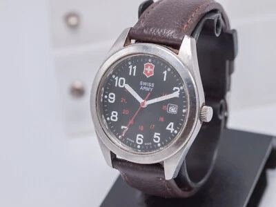 Vtg Victorinox Swiss Army Garrison Men's 40mm Quartz Watch 241083 - Image 1 of 4