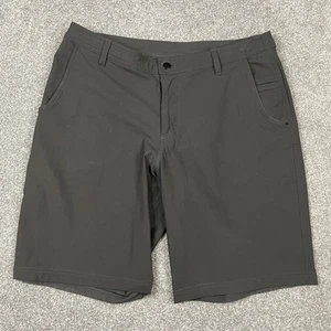 Lululemon Classic Fit 11” Inseam Stretch Shorts Mens 38 Dark Gray Athletic Stain - Picture 1 of 15