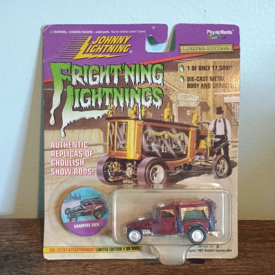 MONSTER Diecast Johnny Fright'ning Lightning Vampire van Ghoulish ride NEW  - Image 1 of 4