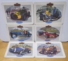 VINTAGE RETRO Castella Cigars Donnington Collection 1993 full Set of 6 Beer Mats