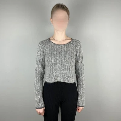 Rag & Bone Damen grau Wollmischung Strick Cropped Pullover - Größe S (passt X... - Bild 1 von 4