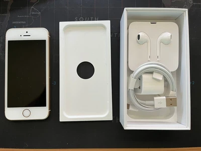 APPLE iPhone SE 1ST GEN. 16GB UNLOCKED GOLD IN ORIG. BOX W/Accessories-Excellent - Image 1 of 4