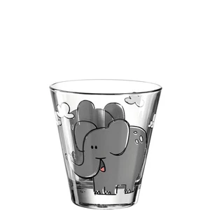 Leonardo Bambini Trinkglas Elefant klar 6er-Set 215ml Wasserglas Kinderglas Glas - Bild 1 von 6