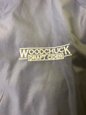 Woodchuck Draft Cider Gray Windbreaker Jacket XL - Image 1 of 4