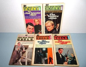 Lot of 5 The Man From U.N.C.L.E.  #s 1-3, 5- & 6 pbs Spy Thrillers TV - Imagen 1 de 1
