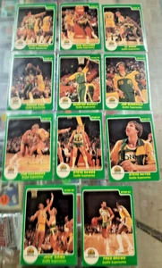 1983-84 Star NBA Basketball Seattle Supersonics Team Set Of 11 Cards Brown Skima - Picture 1 of 12