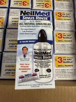 Kit de enjuague sinusal NeilMed 240 ml - Estuche de paquete de 30 / Venta al por mayor a granel Foto 1 de 4