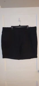 Terra Sky Womens NWT Black Pull on Bermuda Shorts Size 3X - Picture 1 of 4