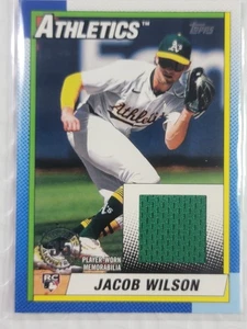2025 Topps Series 2 1990 Relic Jacob Wilson RC #90R2-JWI Oakland Athletics - Bild 1 von 2