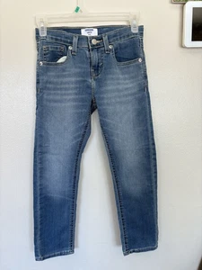 Levis Denizen girls slim blue jeans size 8 regular, excellent condition - Picture 1 of 4