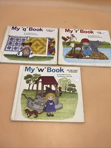 My First Steps To Reading Book Lot Of 3 Vintage 1984 Hardback Books Q R W - Picture 1 of 13