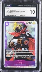 One Piece Sanji OP07-064 500 Years in the Future Super R CGC Gem Mint 10 - Picture 1 of 1