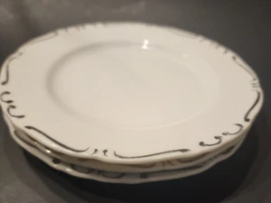 Ucagco Embassy White Heirloom Japan China Set of 3 Salad/Bread Plates 6.5" - Picture 1 of 3