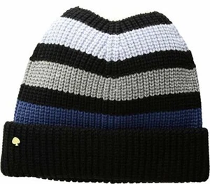 Kate Spade New York Rich Ink Wide Stripe Beanie Hat ONE SIZE KS1001577 NWT - Picture 1 of 1