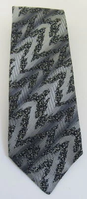 Corbata de seda Missoni gris multi zig zag Foto 1 de 3