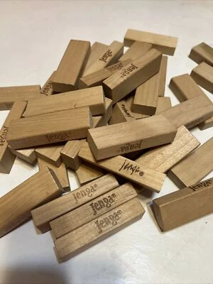 Lot of 3 Jenga Block Replacement Pieces, Wood Block Piece for Game or Crafts - Image 1 of 2