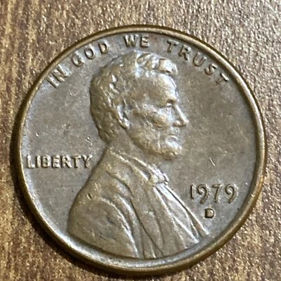 1979 D/D Rpm Filled D Lincoln Cent A/3 - Image 1 of 3