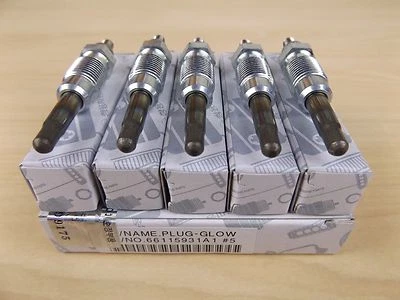 GENUINE SSANGYONG KORANDO SUV 5 CYL 2.9L TD ALL MODEL GLOW PLUG SET(5 EA) - Image 1 of 3