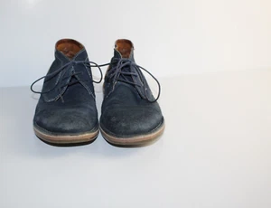 Steve Madden Navy Blue Suede Desert Boot Shoes, Hanson 415, Size 7, - Picture 1 of 11