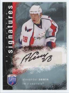 2007-08 Upper Deck Be a Player Signatures * Alexander Semin Auto Washington - Picture 1 of 2