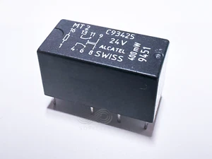 MT2 C93425 ALCATEL PCB Signal Relay 24VDC DPDT 1.25A 8-Pin 400mW - Picture 1 of 4