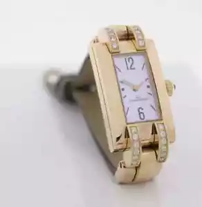 Jaeger-LeCoultre | Idéale | 750/- Gelbgold am Lederband | Quarz | BJ. ca. 2008 | - Bild 1 von 11
