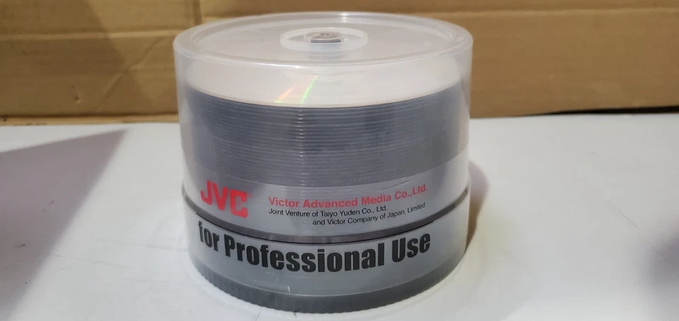 50Stk (1Stk/1,6eur) JVC WaterShield DVD-R 4.7GB 16x - Bild 1 von 4