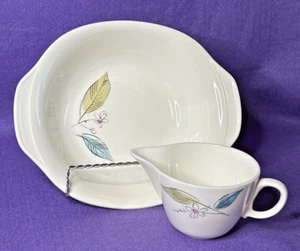 Salem Biscayne Milchkännchen Krug & 9 Zoll Servierschüssel MCM Restaurant Ware USA - Bild 1 von 12