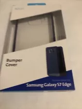 Azuri Bumper Case Cover TPU Soft für Samsung Galaxy S7 Edge Blau,