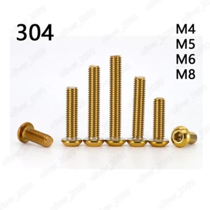 304SS Innensechskant Knopfschrauben Vakuumplatte Titan Motorrad Umrüstung - Bild 1 von 5