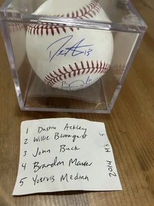 2014 Seattle Mariners Autographed Baseball X5 Ackley, Bloomquist, Buck, More! - Picture 1 of 4
