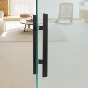 Stainless Steel Double Sided Push Pull Door Handle, H-shaped Door Pull Handle - Picture 1 of 19