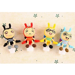 4szt 3,5mm Anti-Dust Stop Cartoon Mixed Wzór Wtyczka słuchawkowa - Zdjęcie 1 z 12